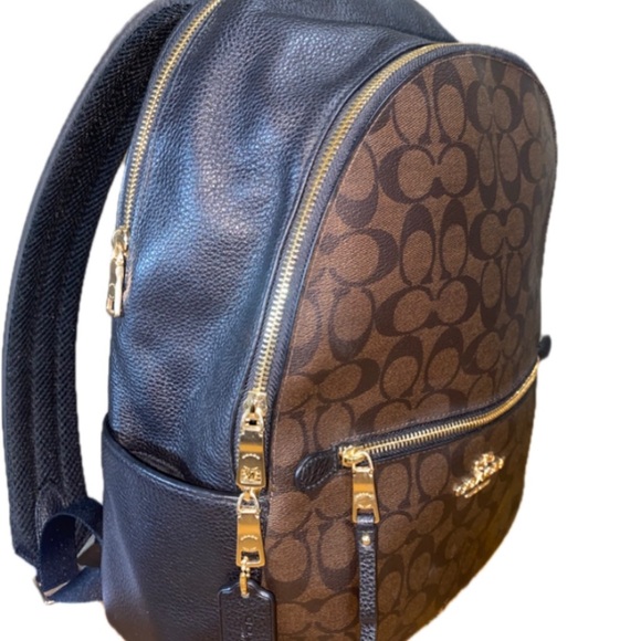 Coach Brown and Black Backpack - Picture 3 of 3